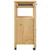 Kuhinjska kolica MONZA 60x40x88,5 cm od masivne borovine