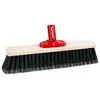 Plastična metla, 40 cm, lasje 8 cm, klik, črna, PROLINE