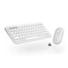 Tipkovnica + miška LOGITECH Pebble 2 Combo, brezžična, bela