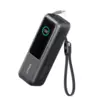 Anker Power Bank (25K, 165W, Built-In USB-C and Retractable Cable) Black