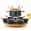 KELA Fondue set 23 kosov NATURA emajl/keramika/les KL-61201