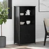 Highboard Crni hrast 62 x 36 x 121,5 cm Konstruirano drvo