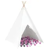 Teepee šator Bijelo 120 x 120 x 150 cm Tkanina i plastika