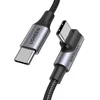 Kabl UGREEN US334 USB-C to USB-C PD Fast Charging 90 Degree Cable 5A Max Black 1m