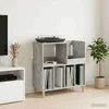 vidaXL Stojalo za gramofon Betonsko siva 82 x 39,5 x 82,5 cm