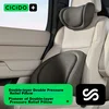 Cicido Set jastuka za vrat i leđa za auto sedište, Crni
