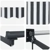 Tenda na uvlačenje antracit i bijela 3x2,5 m tkanina i aluminij