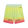 Mens Puma MELO 1Love Basketball Shorts, Yellow, Size XL, Men