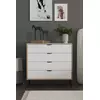 Hanah Home Komoda Arden 4, 90 x 88 x 40 cm, Bela