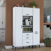 Hanah Home Višenamenska komoda JE118-2964, 130 x198.6 x40 cm, Bela