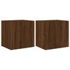 Zidni TV ormarići LED 2 kom smeđa boja hrasta 40,5 x 35 x 40 cm