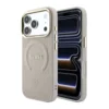 Maska Guess Saffiano Peony & Ring MagSafe za iPhone 17 Pro/ 18 Pro roze