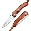 Damascus zložljivi nož MOJSTROVINA Sasuke - Brown KP29035