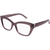 Saint Laurent SLM117 003 ONE SIZE (53) Siva/Kristalna