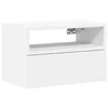 Vidaxl Stenska nočna omarica bela 45x26x28,5 cm