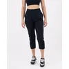 Casual Capri Hlače Mogočno Črne - M