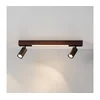 Brilagi - LED spot svetiljka SELE 2xGU10/30W/230V + LED/15W crna/hrastov dekor