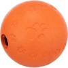 Lopta za poslastice 7cm narandžasta prirodna guma Trixie