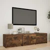 TV ormarić s LED rasvjetom Dimljeni Hrast 165 x 34 x 40 cm