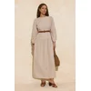 Trendyol Modest Ženska haljina Tctss26Eb00035, Bež