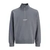 JACK & JONES Majica JJESoho temno siva / bela