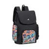 Ruksak RivaCase Agora 5425 black Urban Print backpack Skaters, 15L