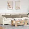 Jastučići za sofu 2 pcs Sivo-smeđa 200 x 40 cm tkanina