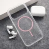 Maska Mag Case Clear Slim za iPhone 17 Pro Max roze