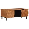 vidaXL Klubska miza Rjava 100 x 54 x 40 cm Masiven les manga