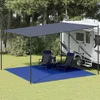 Tepih za šator 400 x 400 cm plavi HDPE