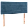 Vidaxl Posteljno vzglavje temno modro 100x5x78/88 cm žamet