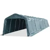 Uklonjivi šator za stoku PVC 550 g/m2 3,3 x 16 m tamnozeleni