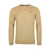 U.S. POLO ASSN. Pulover svetlo rjava / temno rjava