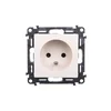 LEGRAND VALENA LIFE Enojna vtičnica z/brez 2P+Z z roletami kremne barve 753280