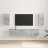 TV zidni ormar 2 pcs Beton 30 x 31 x 60 cm Konstruirano drvo
