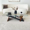 HANAH HOME Sto za dnevnu sobu Livello Black Chesnut