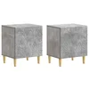 Noćni ormarić 2 pcs Betonska siva 43 x 34,5 x 50 cm