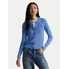 Polo Ralph Lauren Pletena jopica 211971868009 Svetlo modra Slim Fit