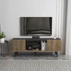 HANAH HOME TV polica Ekvador Walnut Black