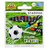 STARPAK Voščene barvice, 12 barv, nogomet