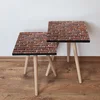 Hanah Home Set klub stočića 2Shp372, 2 komada, Bordo