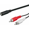 PremiumCord Jack 3.5mm-2xCINCH F/M 1,5 m Audio kabel