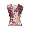 LASCANA Top temno siva/jagoda/roza/bela