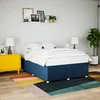 VIDAXL Posteljni okvir brez vzmetnice moder 140x200 cm tkanina