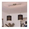 Brilagi - LED luster na sajli NUBILA 2xE27/60W/230V crna