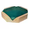 WOODY leseni peskovnik (130x130x27cm)