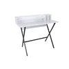 Hanah Home Radni sto Steyr, 100x50x89 cm, Crno-beli
