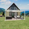 Bioklimatska pergola Antares — Stenska/3.6 x 5.3/Bela/Ročni