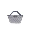 GUESS Nakupovalna torba Guess Cabas Lindsey Mini Slate Logo siva