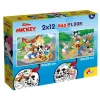 Lisciani Puzle Maxi Mickey 86559, 2x12
